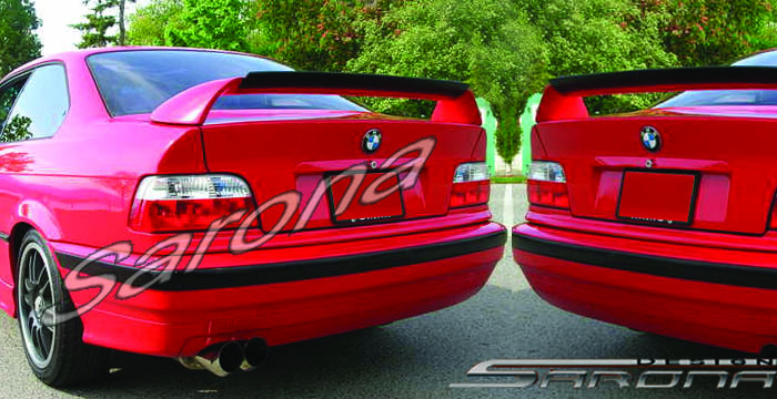 Custom BMW 3 Series Trunk Wing  Coupe & Sedan (1992 - 1998) - $320.00 (Manufacturer Sarona, Part #BM-008-TW)